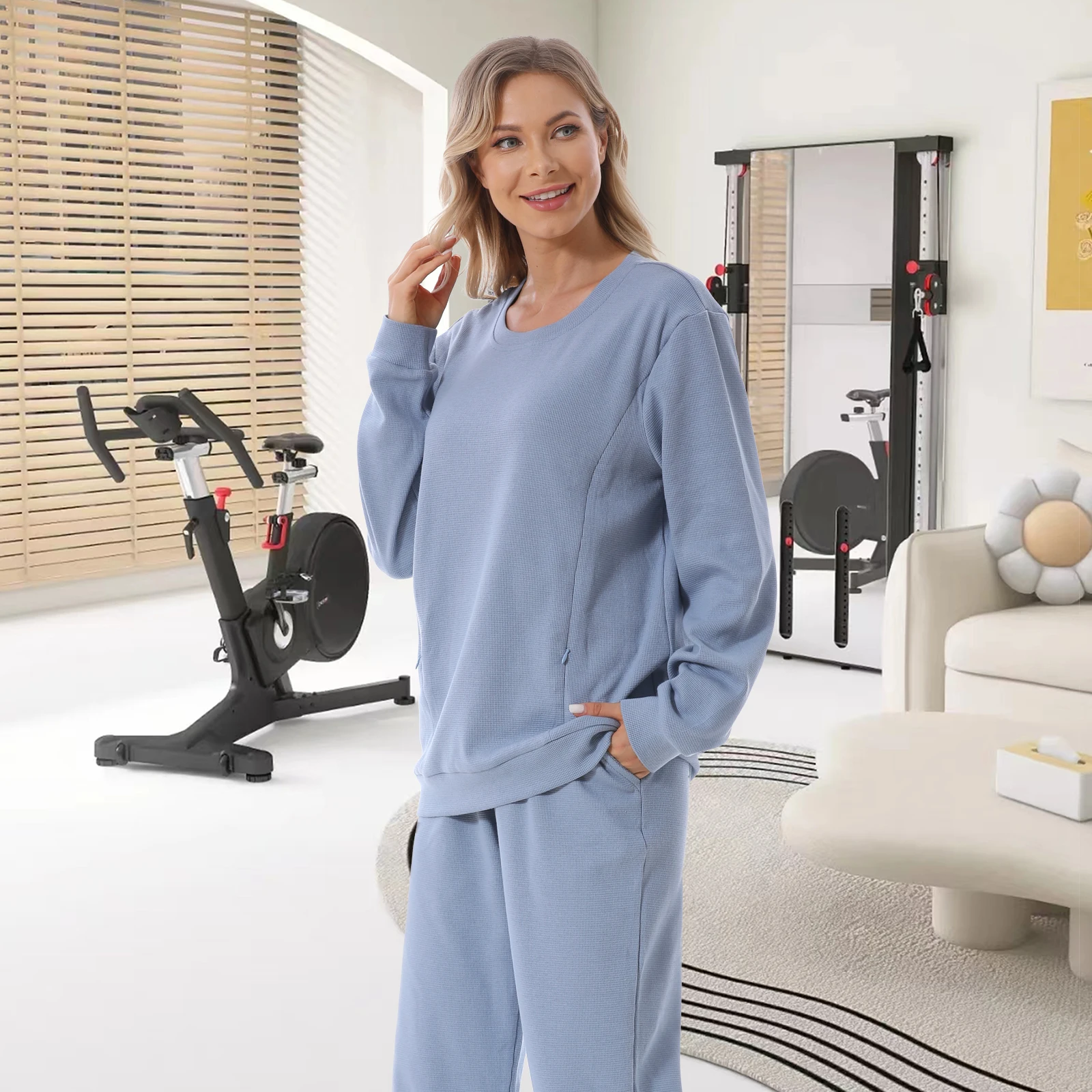 Conjunto deportivo premamá transpirable para embarazadas y posparto - imagen 5