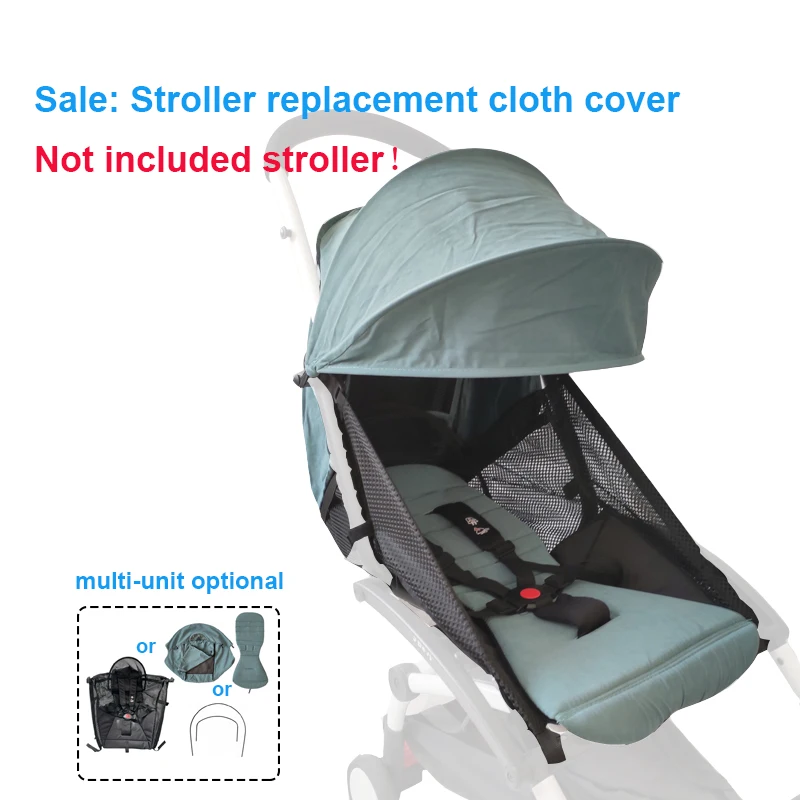 MomTan ®   Juego de repuesto para cochecito de bebé de tela impermeable de poliéster suave Aqua Summer 1:1 175 °   Compatible con YOYO y YOYO2