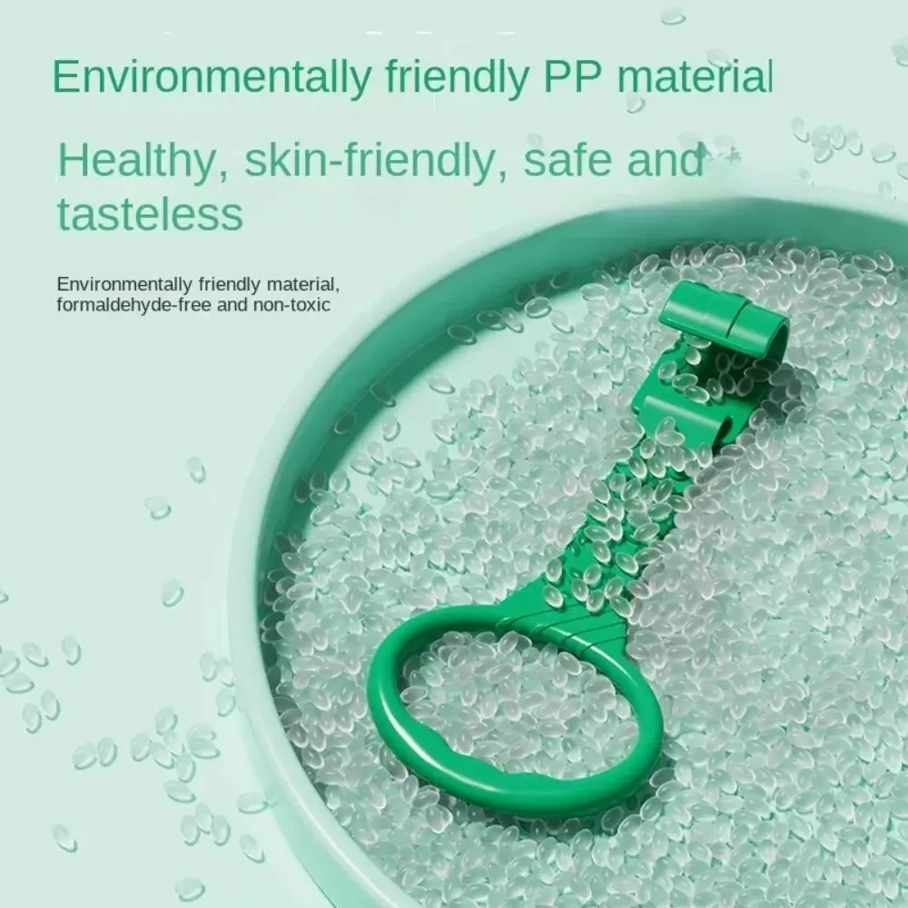 Ganchos de plástico de Color sólido para cuna de bebé, anillos de soporte, anillo de tracción para parque infantil, herramientas de asistencia para caminar, accesorios creativos para cama - imagen 2