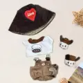 dog suit brown hat