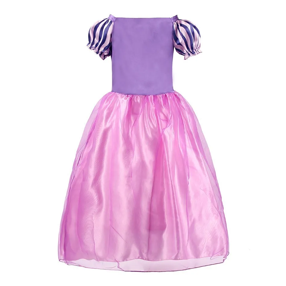 Vestido de Rapunzel para niñas, vestido de Cenicienta Bella, disfraz de princesa para fiesta de cumpleaños de fantasía para niños, ropa de Halloween para niños - imagen 4