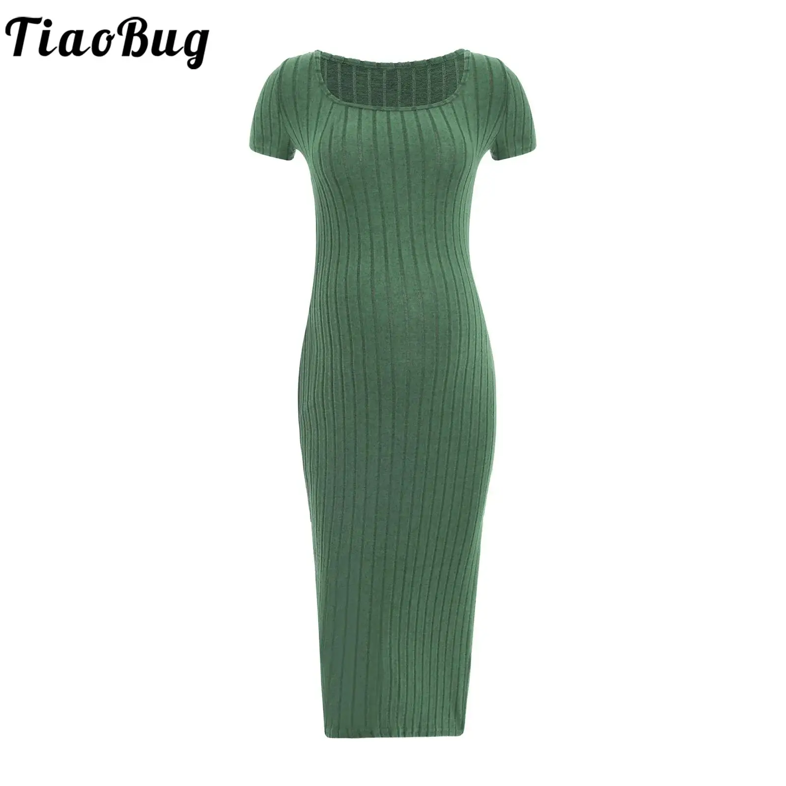Vestido premamá de punto manga corta ideal para el día a día
