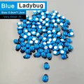 100pcs Blue Ladybug