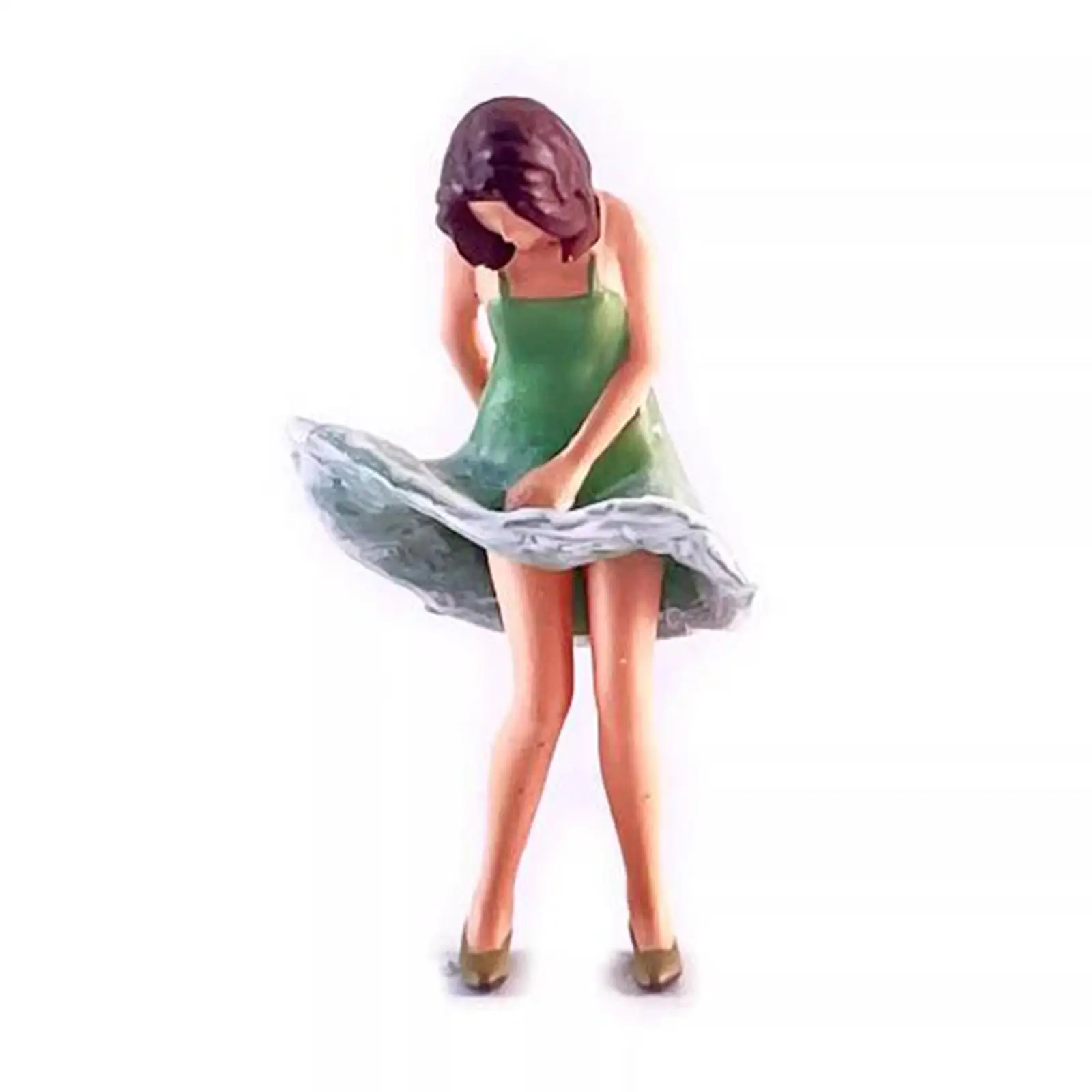 3Pcs 1/64 Scale Female and Male Model Resin Tiny People Model Fairy Garden