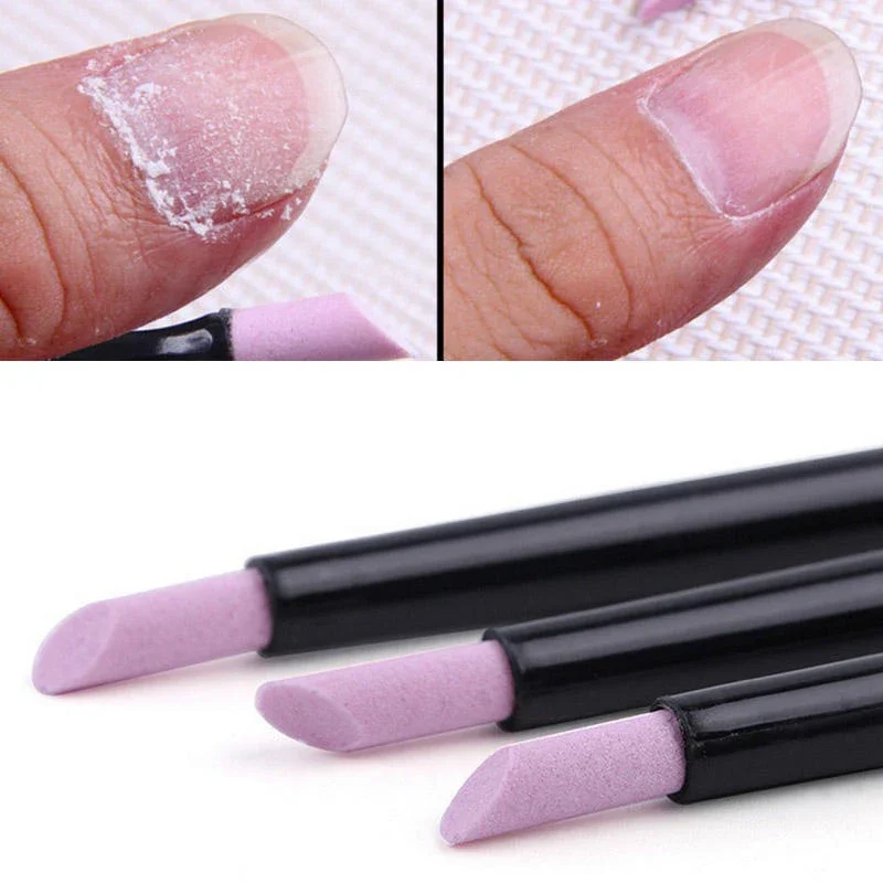 Pluma para uñas, piel muerta, tijeras para cutículas, arte de uñas, 1/5 piezas, removedor de molienda de cuarzo, esmalte de Gel UV, palo de manicura, limas, accesorios, herramientas