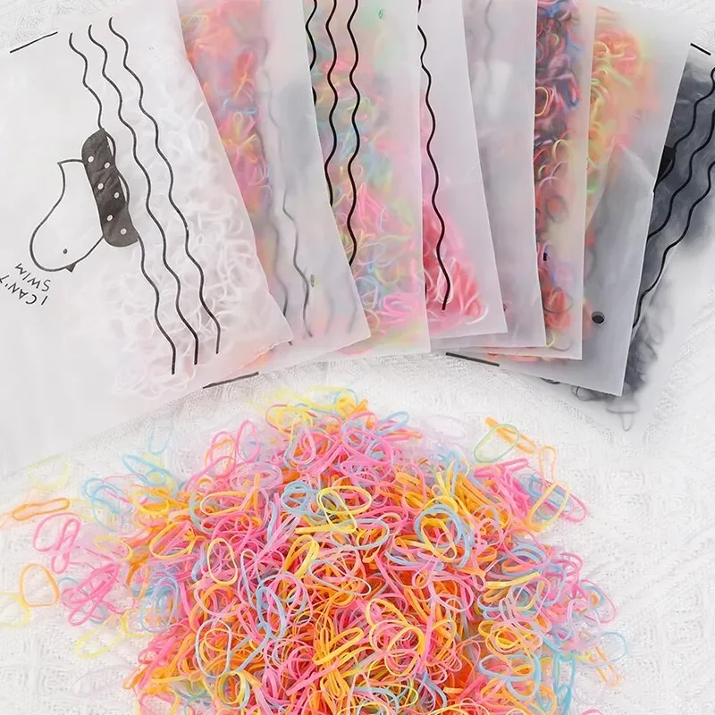 Bandas de pelo elásticas de colores para niños - imagen 4