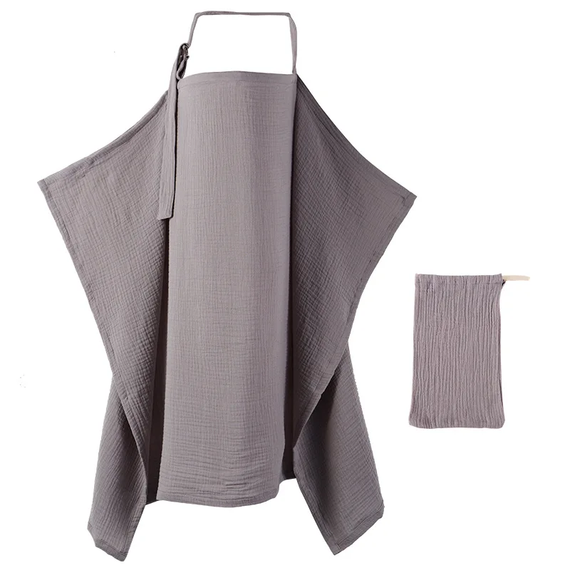 Chal de cubierta de lactancia de algodón para salidas, bufanda de lactancia antiexposición, suave y agradable para la piel, cómodo y elegante para mamás - imagen 5