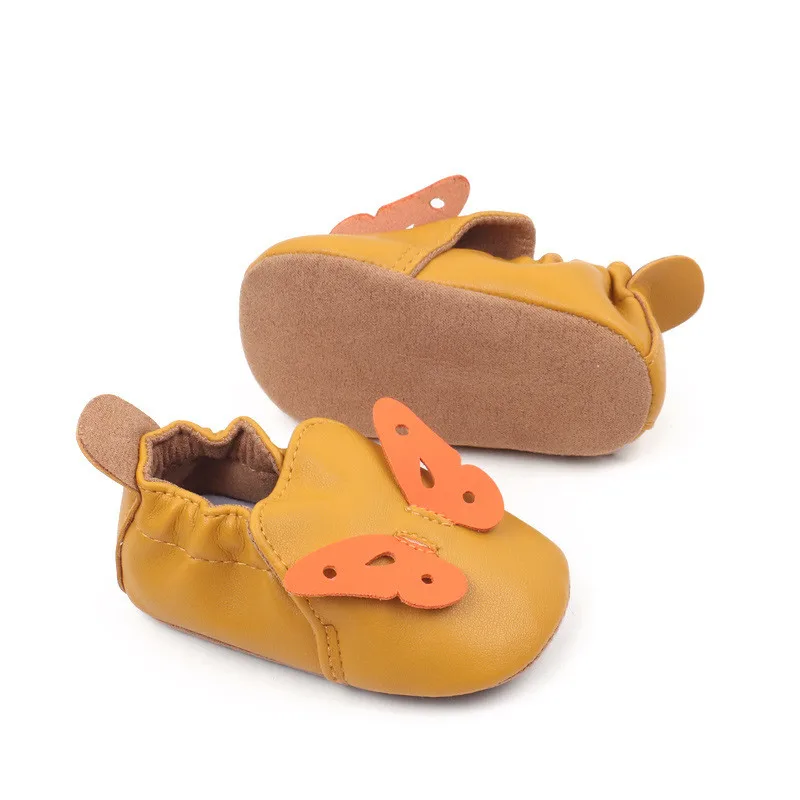 Nuevos zapatos de suela blanda de cuero PU para recién nacidos, primeros caminantes, primavera y otoño, zapatos antideslizantes para bebés, niños y niñas, zapatos de cuna - imagen 3
