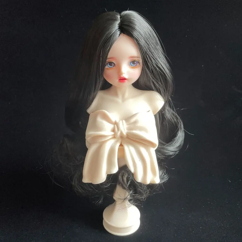 Peluca de muñeca Bjd Multicolor, pelo rizado de fibra de alta temperatura, pelo de muñeca BJD SD hecho a mano, bonito peluca Bjd, accesorios, regalo para niños - imagen 3