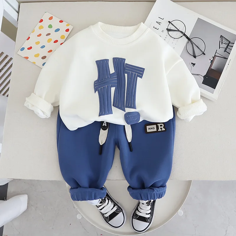 Conjunto de sudaderas para niños – Cuello redondo primavera y otoño - imagen 5