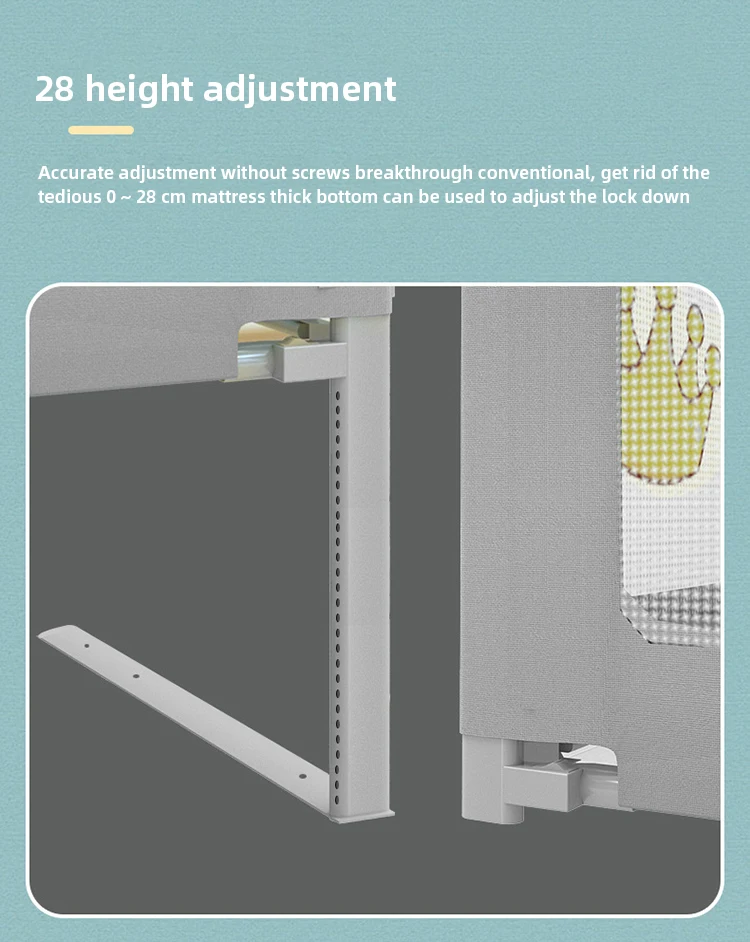 IMBABY Barandilla de cama portátil para bebé – Valla seguridad - imagen 3