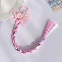 Set disfraz unicornio niña con lazo mariposa y diadema
