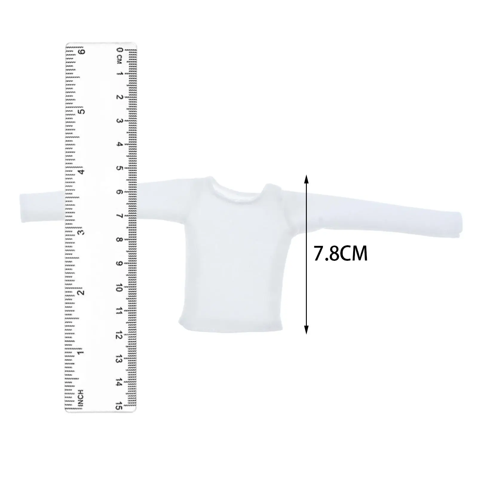 1/6 Scale Female Clothes Long Sleeved T Shirt Fashion Women Figure Doll Clothing Handmade for 12'' Action Figures Accessories