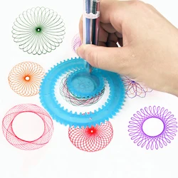 Plantillas de dibujo para niños con regla de engranaje espiral