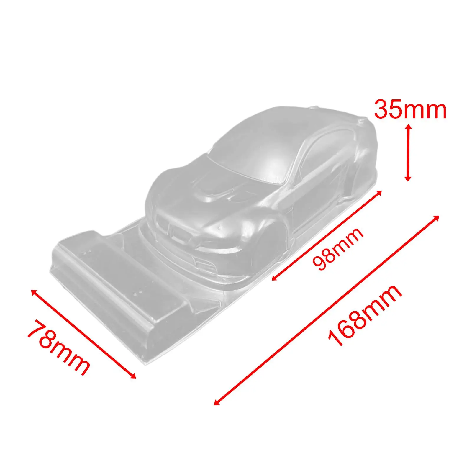 98mm Wheelbase Car Shell Thicken Material DIY 98mm Shell Housing for RC Car