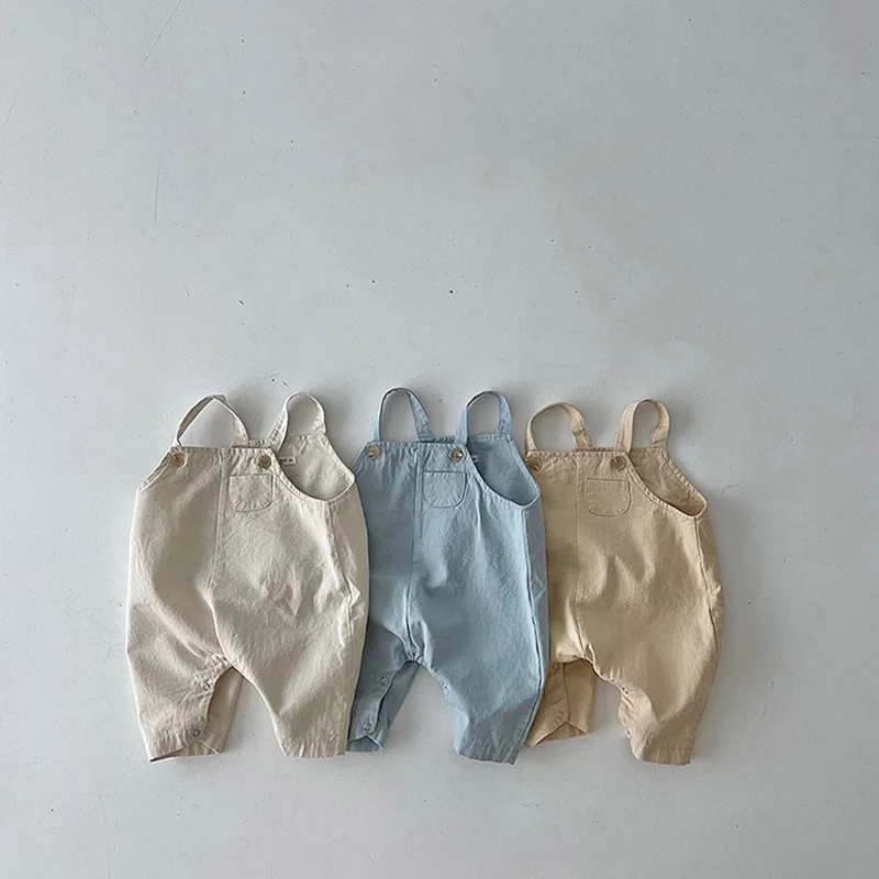 Mono holgado de algodón sin mangas, pelele sencillo e informal - imagen 2