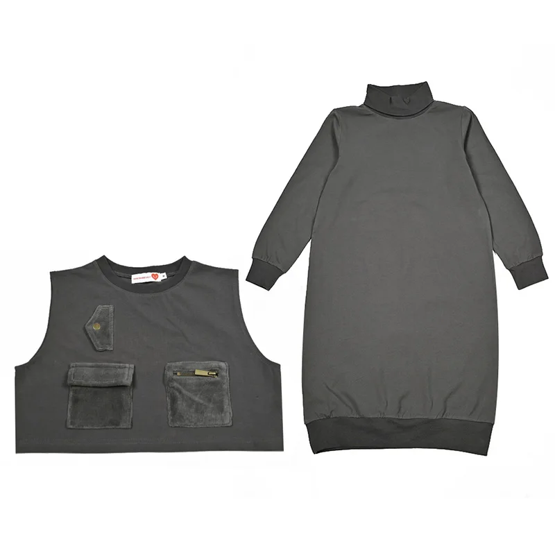 Conjunto infantil con bolsillos y cremalleras para otoño cómodo - imagen 5
