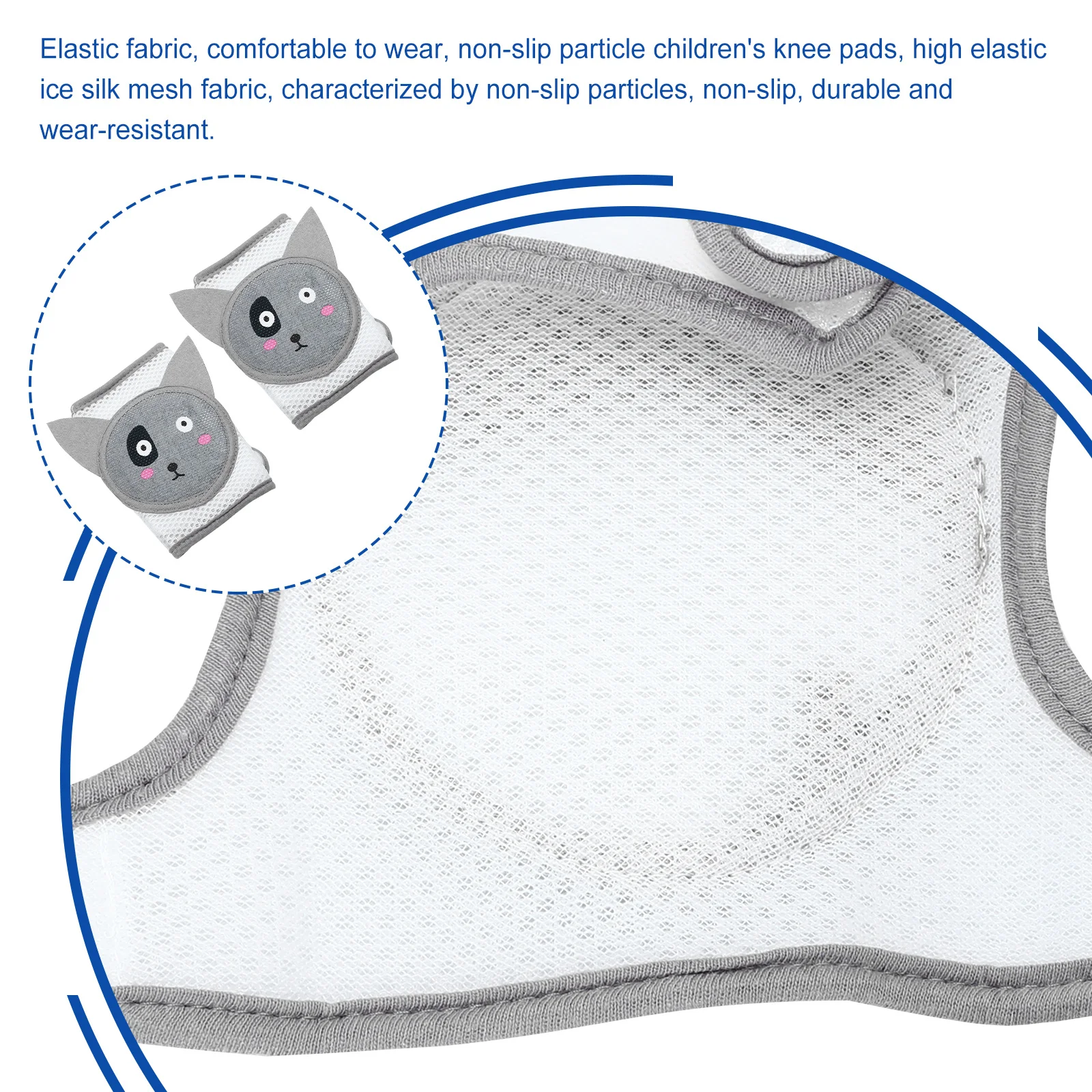 Protectores de rodilla para bebé, almohadillas antideslizantes de dibujos animados, esponja más gruesa, Protector infantil para gatear, suministros para niños pequeños, 2 uds. - imagen 4