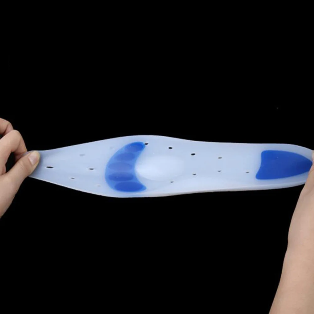 Insertos de silicona para zapatos, soporte para arco, amortiguación del talón, alivio del dolor, plantillas transpirables para pies, tamaño 37-38, inserciones para zapatos blancos - imagen 4