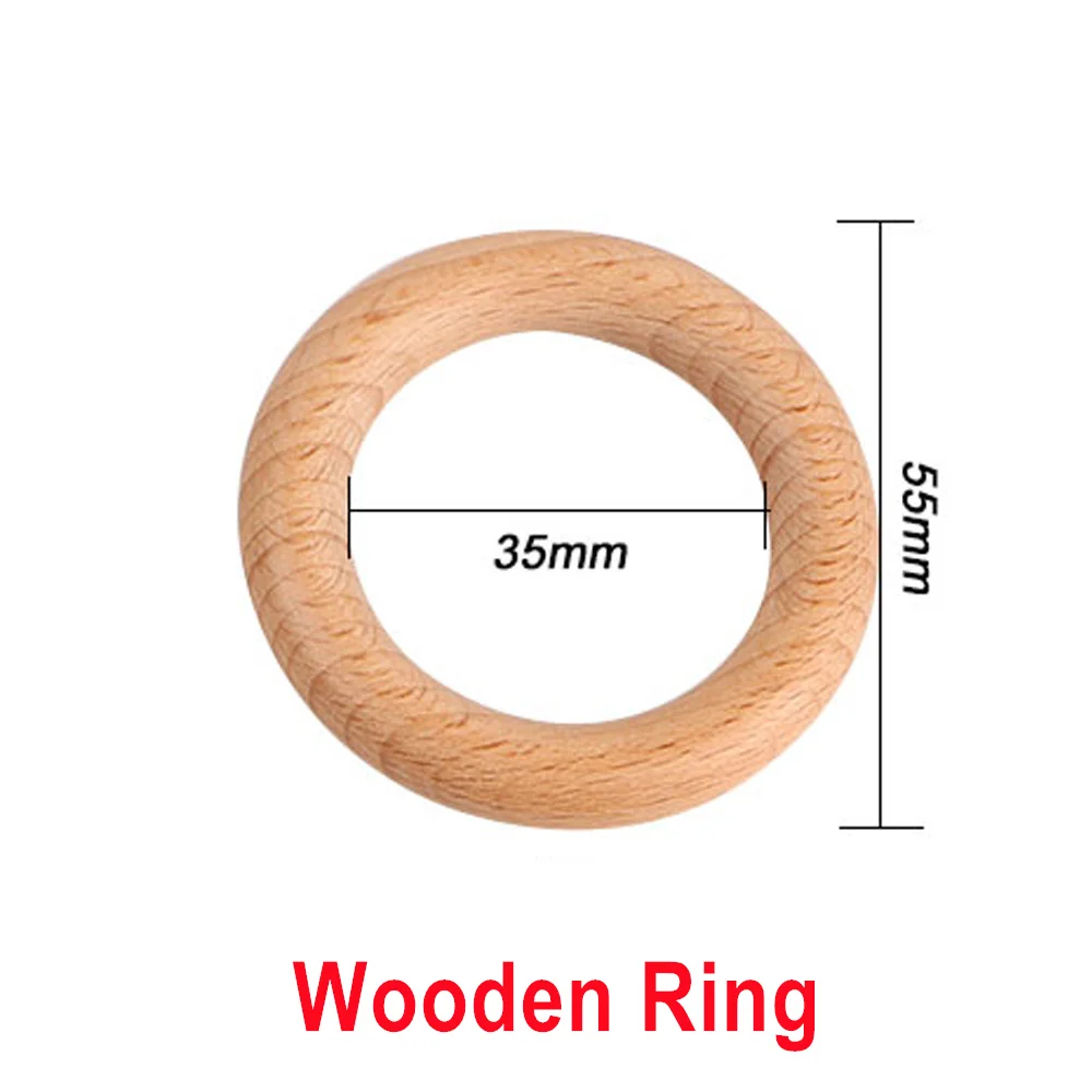 5pcs 55mm Wooden