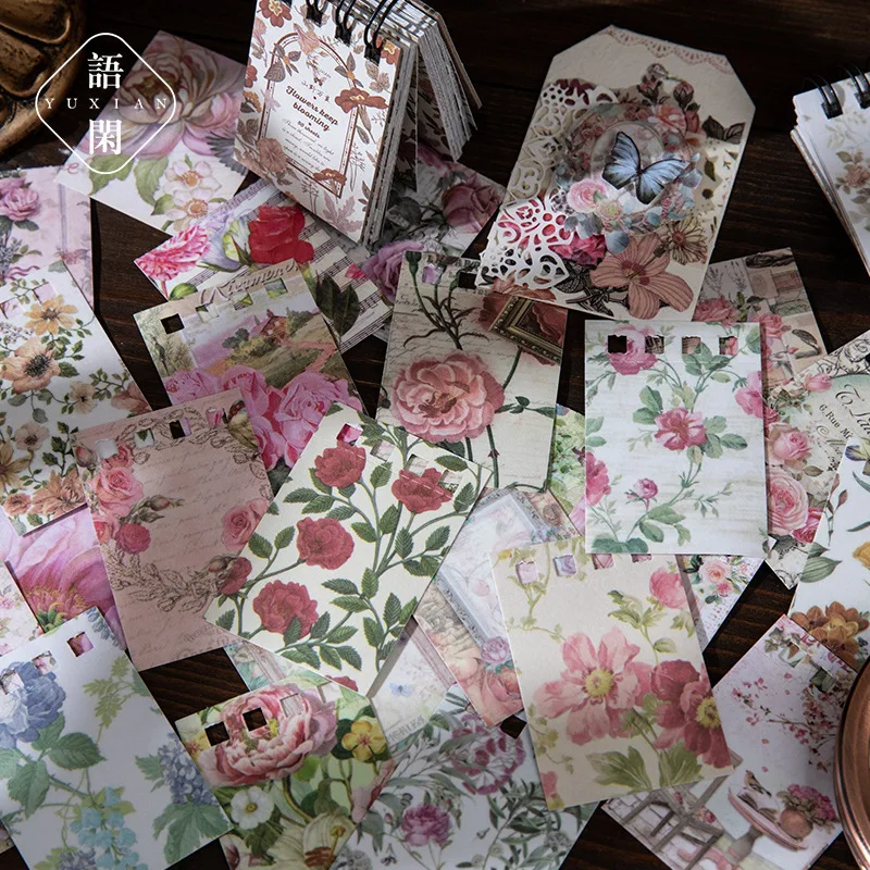 Libro de pegatinas infantiles estilo retro flores planner - imagen 3