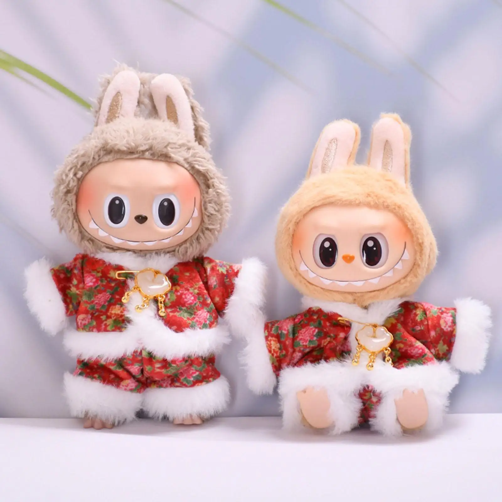 15cm-17cm Plush Doll Clothes Fashion Plush Doll Accessories Stuffed Animals Clothes Cartoon Doll Costume for Doll Accessories