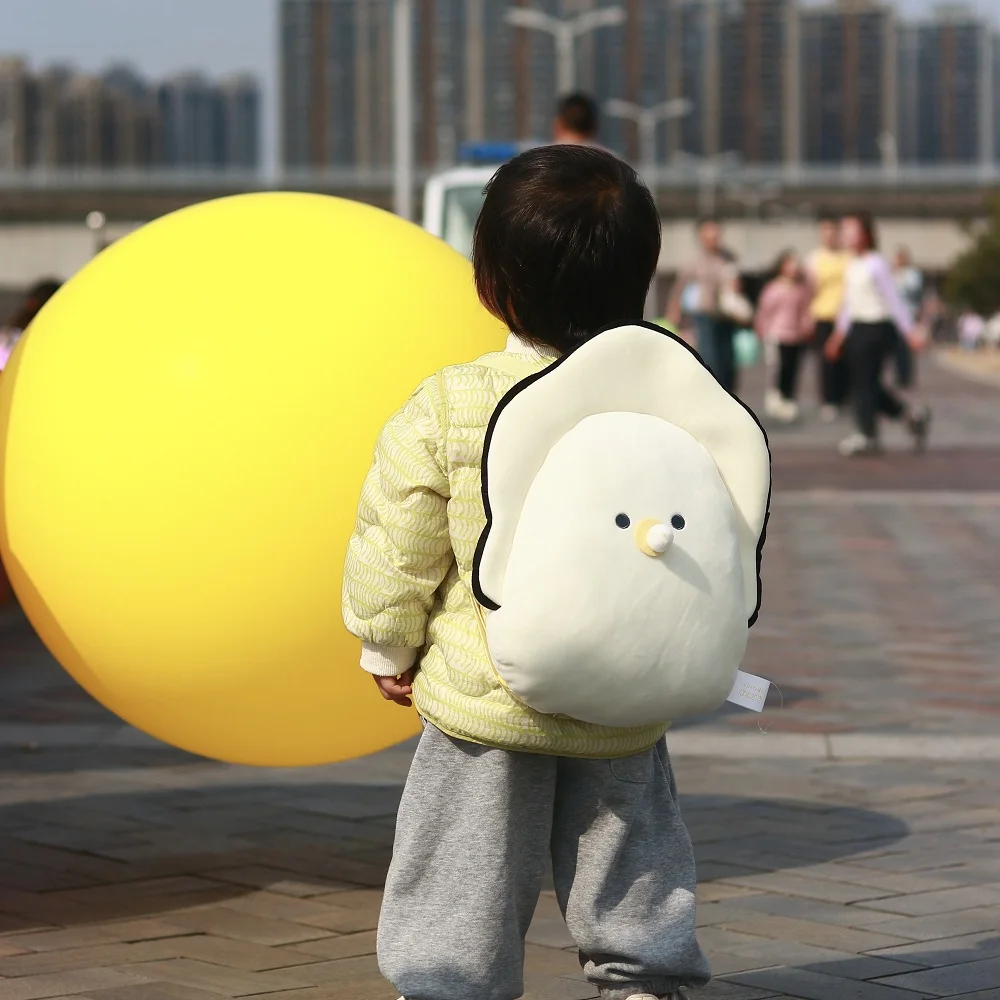 Mochila ostra de felpa suave con bolsillo para niños - imagen 3