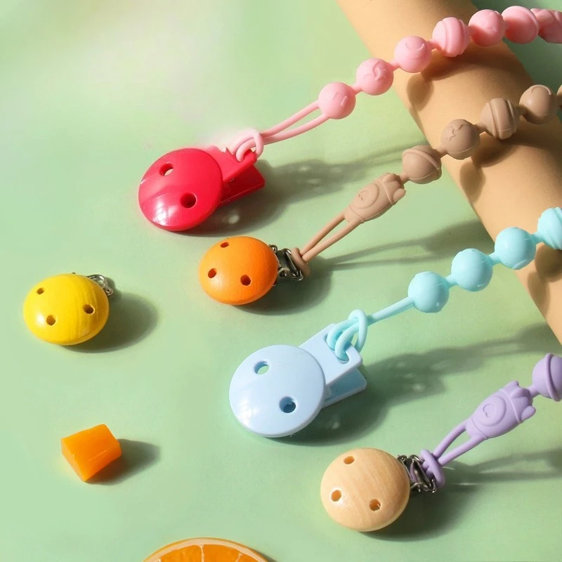 Clips para chupete antipérdida con mordedor de silicona para dentición - imagen 4