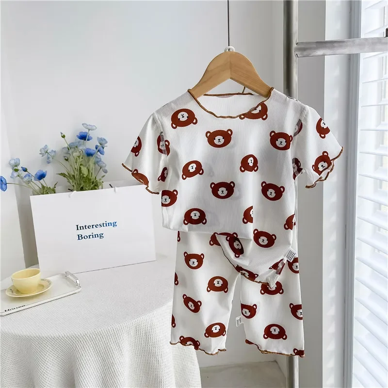 Somenie Pijama infantil de algodón floral – Verano - imagen 4