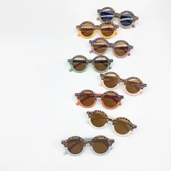 Milangel Gafas de sol bebé con estampado leopardo y protección UV