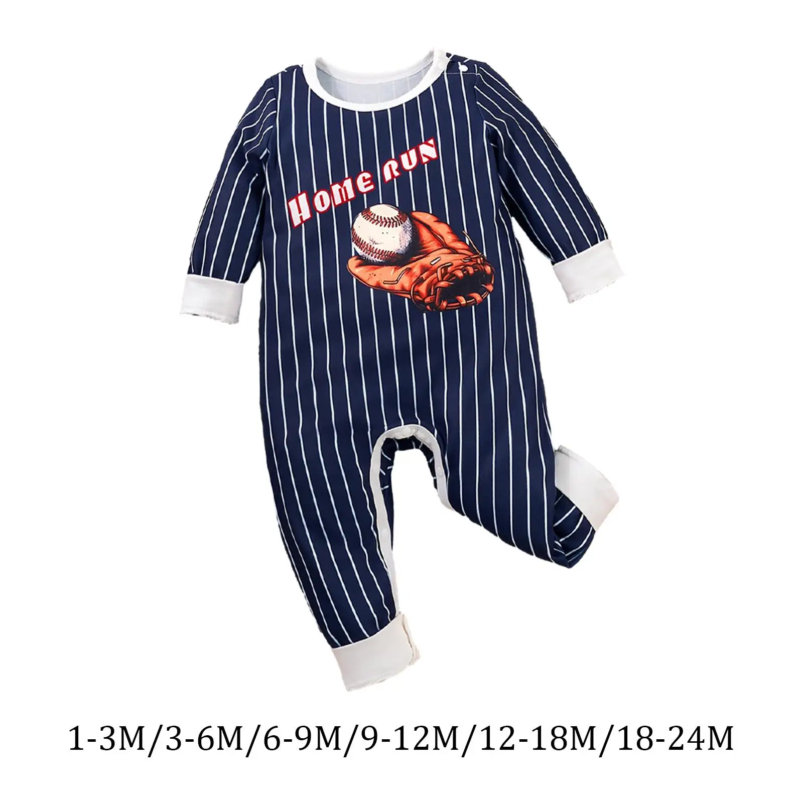Long Sleeve Striped Print Jumpsuit Outfit Fashion Casual Breathable Baby Clothes Climb Clothing Kids Clothes for Toddlers Infant