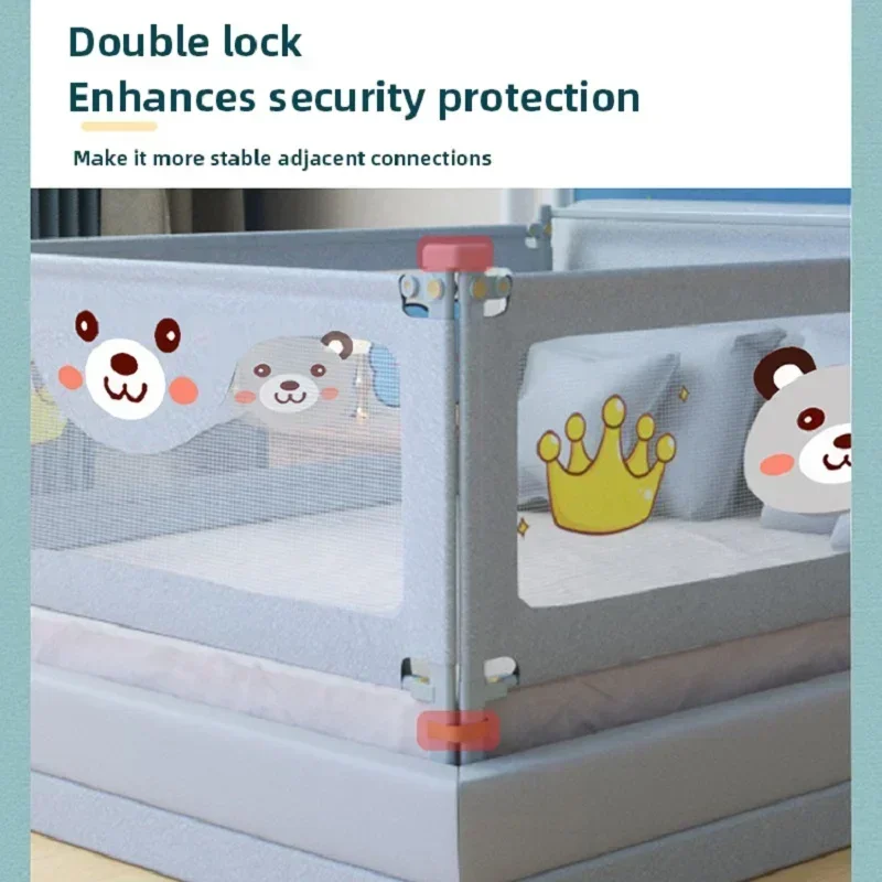 Barrera anticaída para cama de niños, valla para dormir para dormitorio, barrera de seguridad para cama de bebé, riel protector lateral, vallas protectoras para niños pequeños - imagen 5