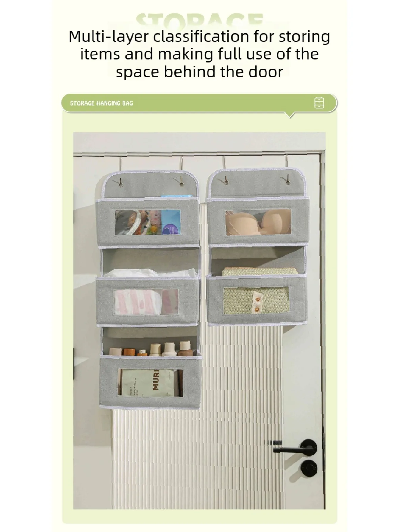 Bolsa organizadora colgante multiusos para habitación infantil - imagen 3
