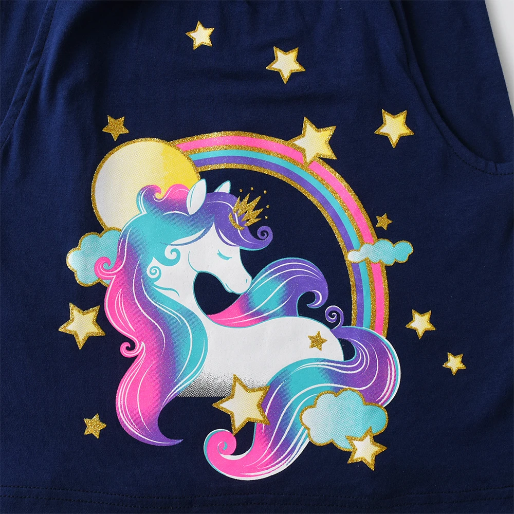 DXTON Vestido sin mangas para niña con bolsillo – Cómodo y veraniego