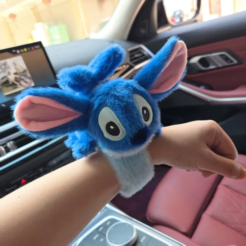 Disney Stitch Clap Circle Slap Snap Wrap pulsera Animal Kawaii Anime anillo de mano pulsera chico regalos divertidos creativos - imagen 4