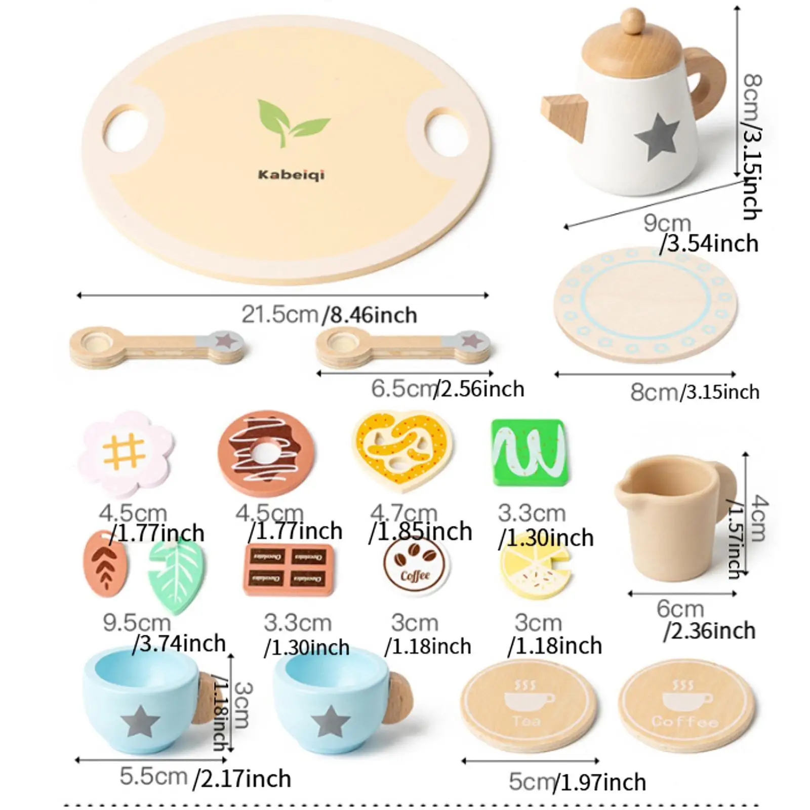 Toddlers Afternoon Tea Time Games Developmental Little Girls Tea Set Toy for Boys Girls Kids Ages 3 4 5 Years Old Birthday Gift