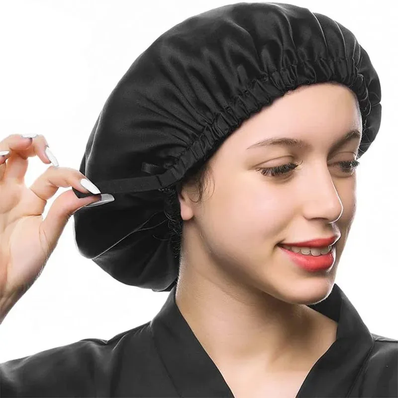 Gorro de seda de morera para niños – Protector capilar ajustable - imagen 3