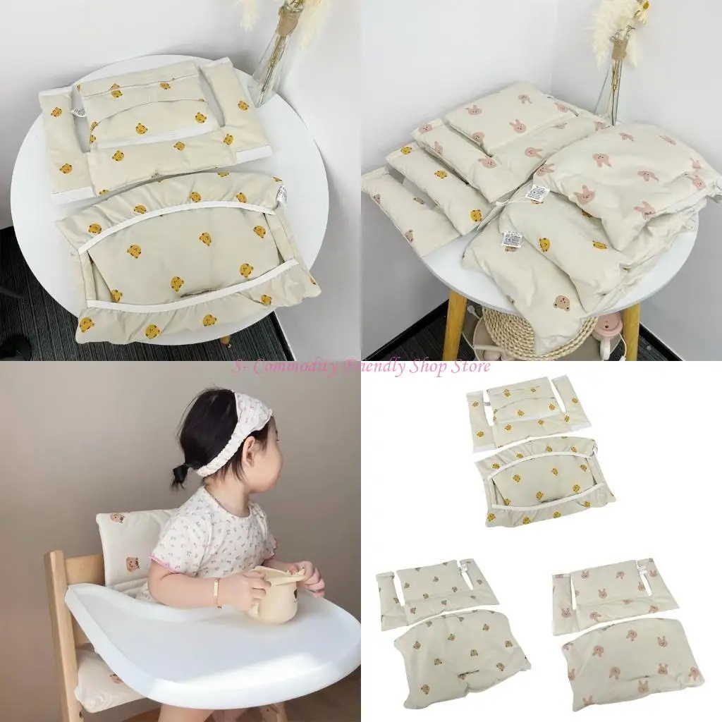 Cojín silla 85ae para bebé con lindo cojín asiento bebé/cojín sillas altas