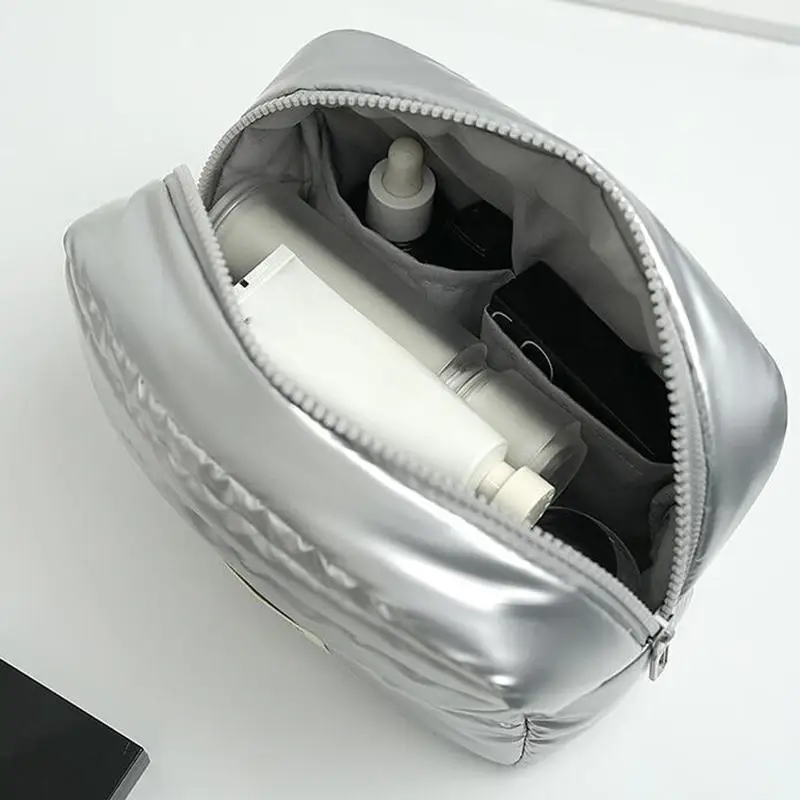 Bolsa de maquillaje de gran capacidad, organizador de viaje, bolsa de cosméticos portátil, bolsa de almacenamiento multifuncional - imagen 5