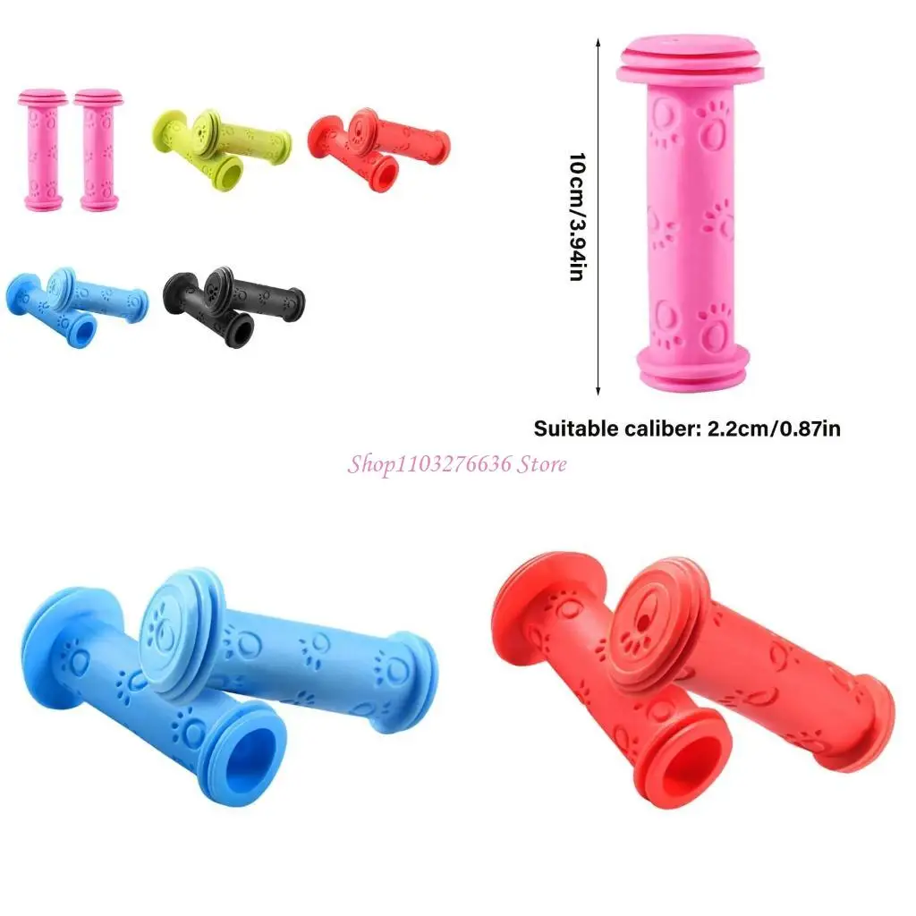 R6FD Colorido empuñaduras para bicicletas amigable para niños PULPA PARA NIÑOS TICYCLES Y SCOOTERS