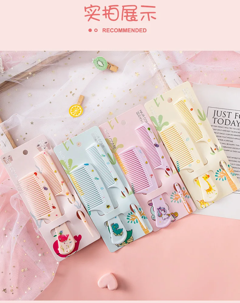 Set peines niños en uso - peinado suave niña