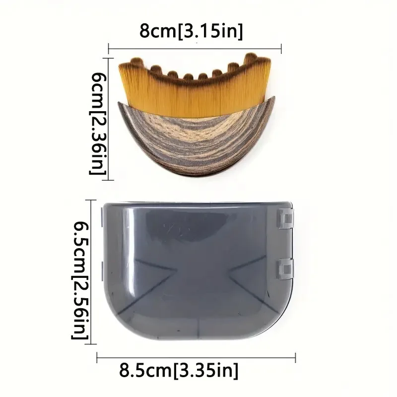 Cepillo linfático de contorno para masaje facial con cerdas suaves - imagen 3