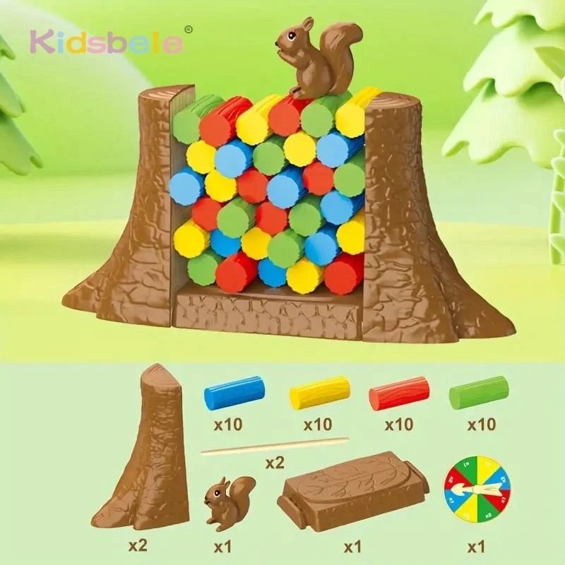 Juego infantil torre de equilibrio con bloques apilables para niños - imagen 4