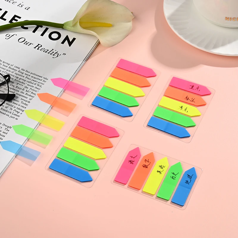 1 libro de pegatinas de índice PET Macaron/Morandi Color autoadhesivo marca pegatina Scrapbooking pegatinas marcado materiales decorativos ZYF - imagen 2