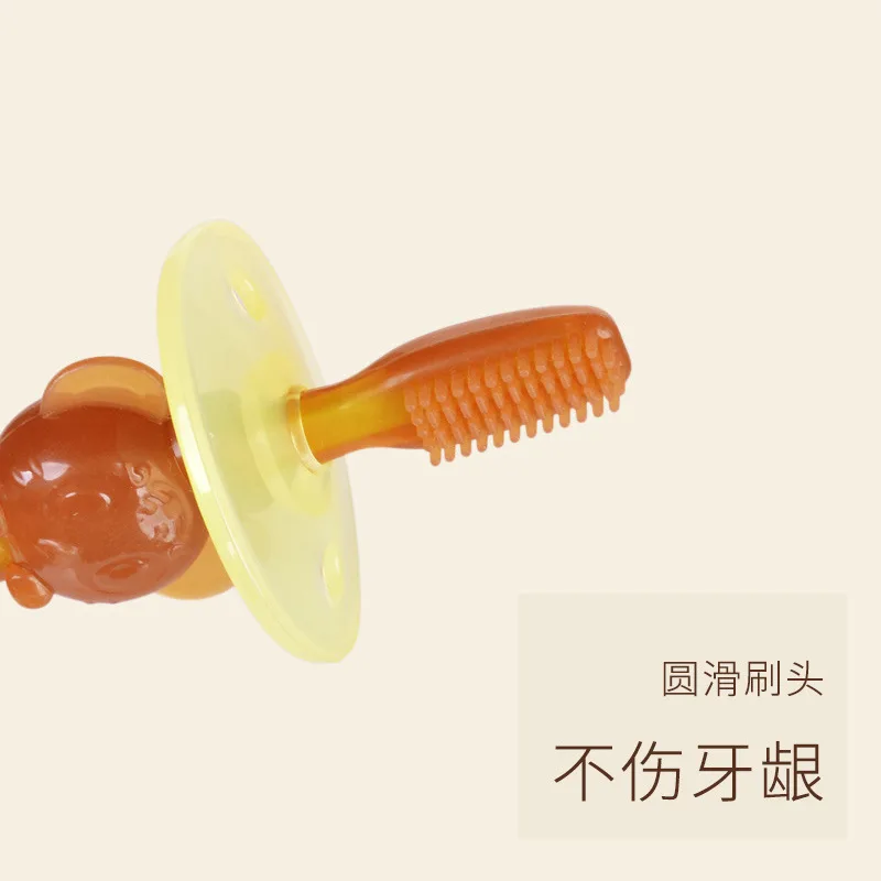 Cepillos de dientes para bebés, cepillo de dientes de entrenamiento de silicona suave, herramienta de cepillo de dientes para cuidado bucal para bebés y niños, herramienta de cepillo infantil - imagen 3