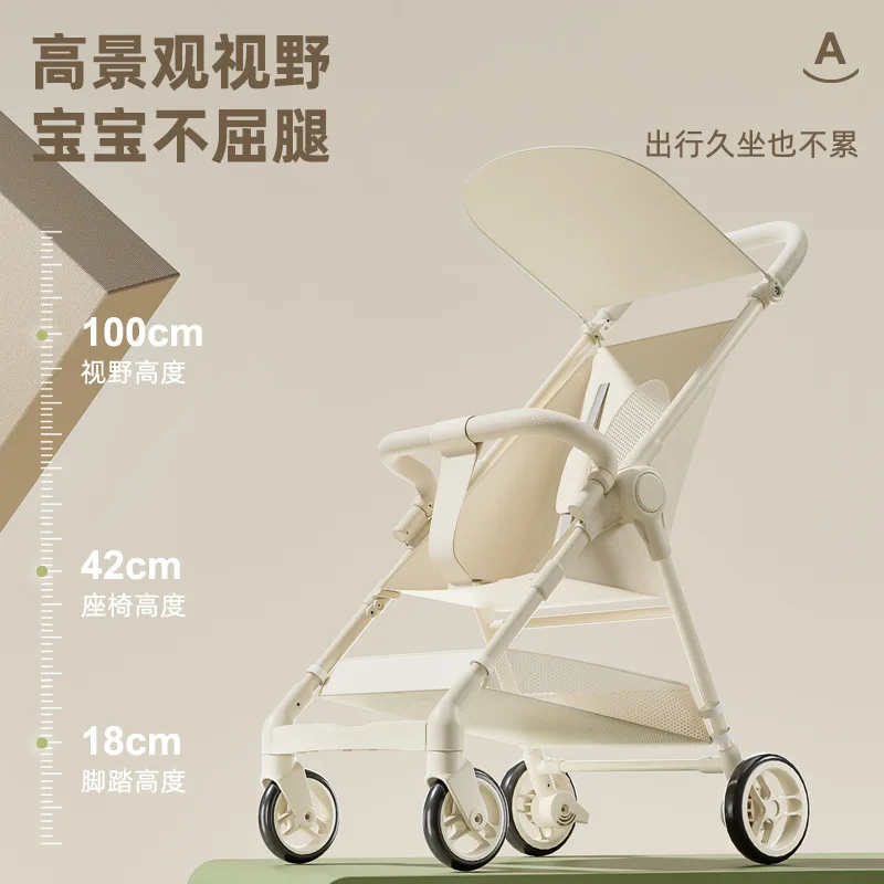 Silla de paseo ligera para bebé – Plegable y compacta para viajes - imagen 2