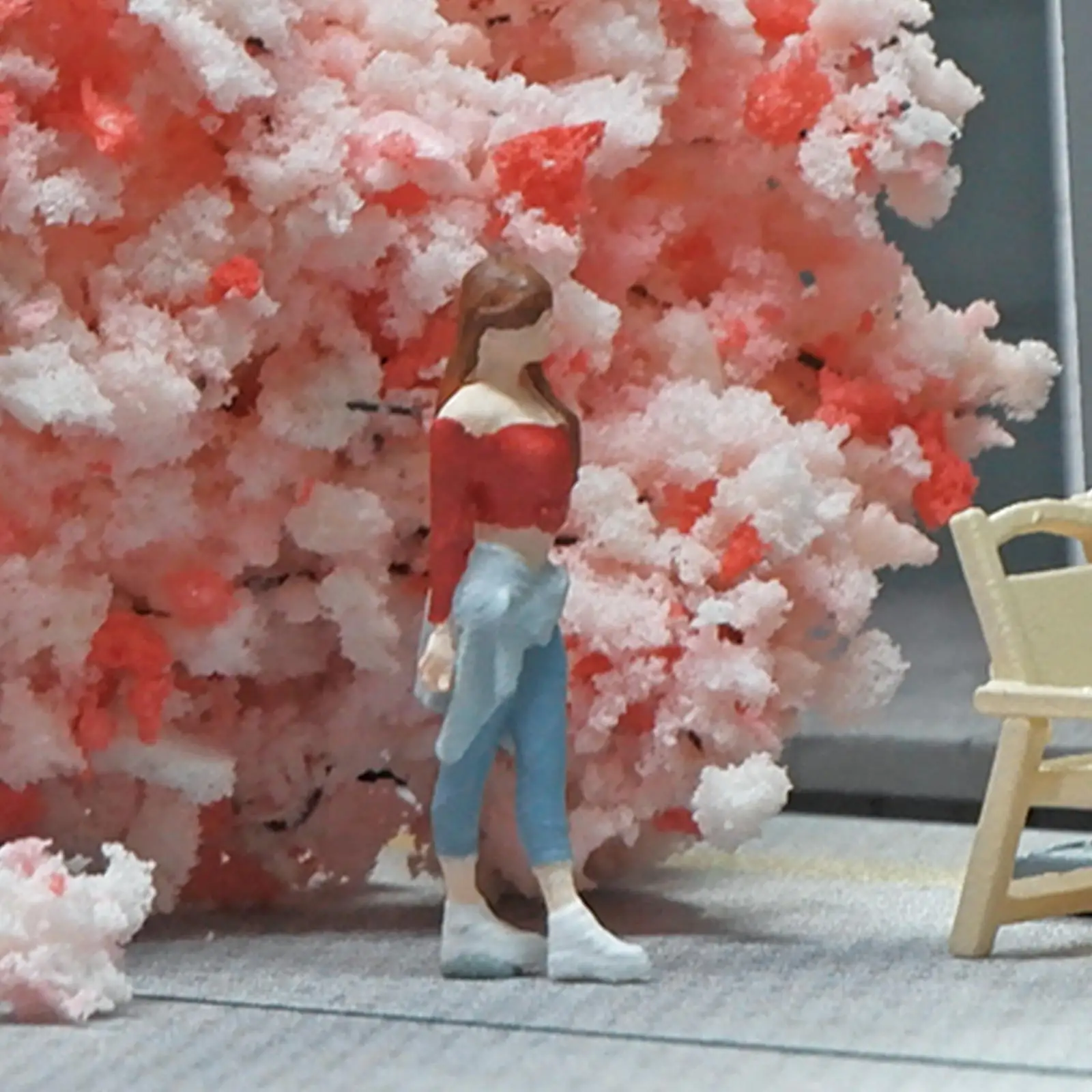 Figuras en miniatura de resina para mesa de arena, 1/64 personas, modelo de construcción arquitectónica, diseño de tren, escena en miniatura, Diorama - imagen 3