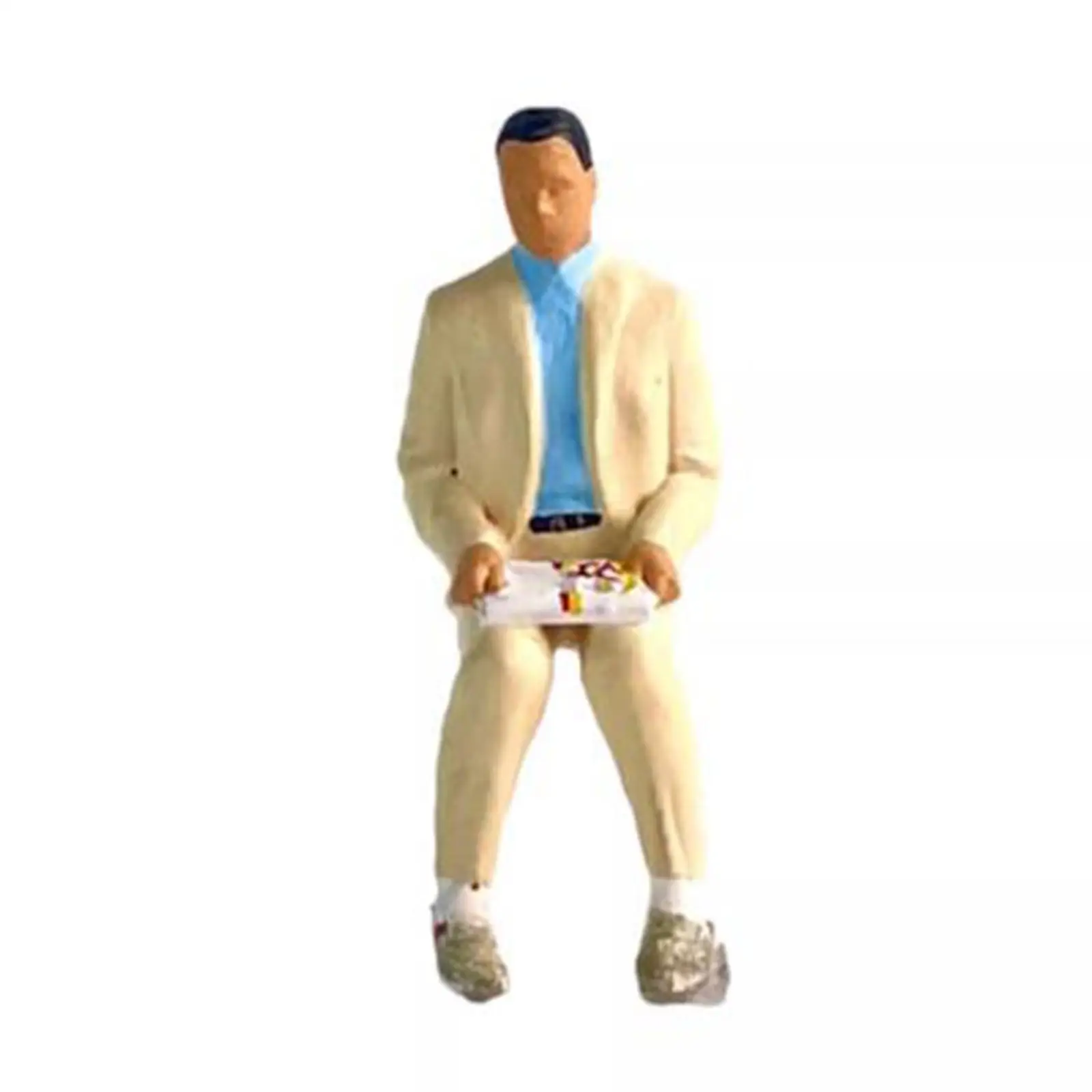 1/64 People Figure Mini Architectural Sand Table Ornament Simulation Men Figure Tiny People Model for Scenery Landscape Decor