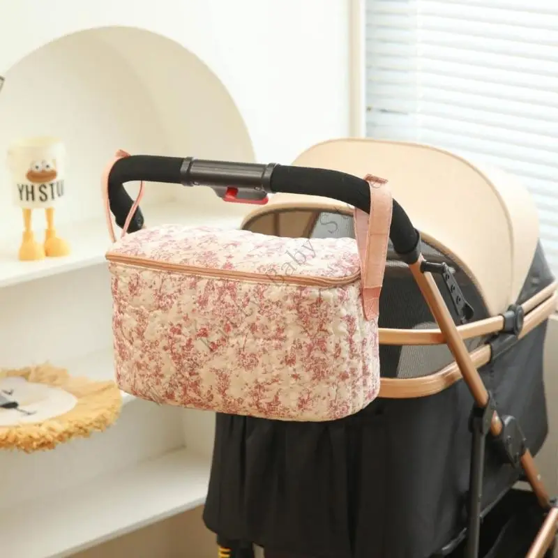 Cochecito multifunción con bolsa organizadora – Estampado floral