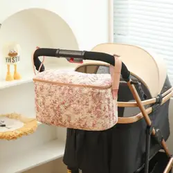 Cochecito multifunción con bolsa organizadora – Estampado floral